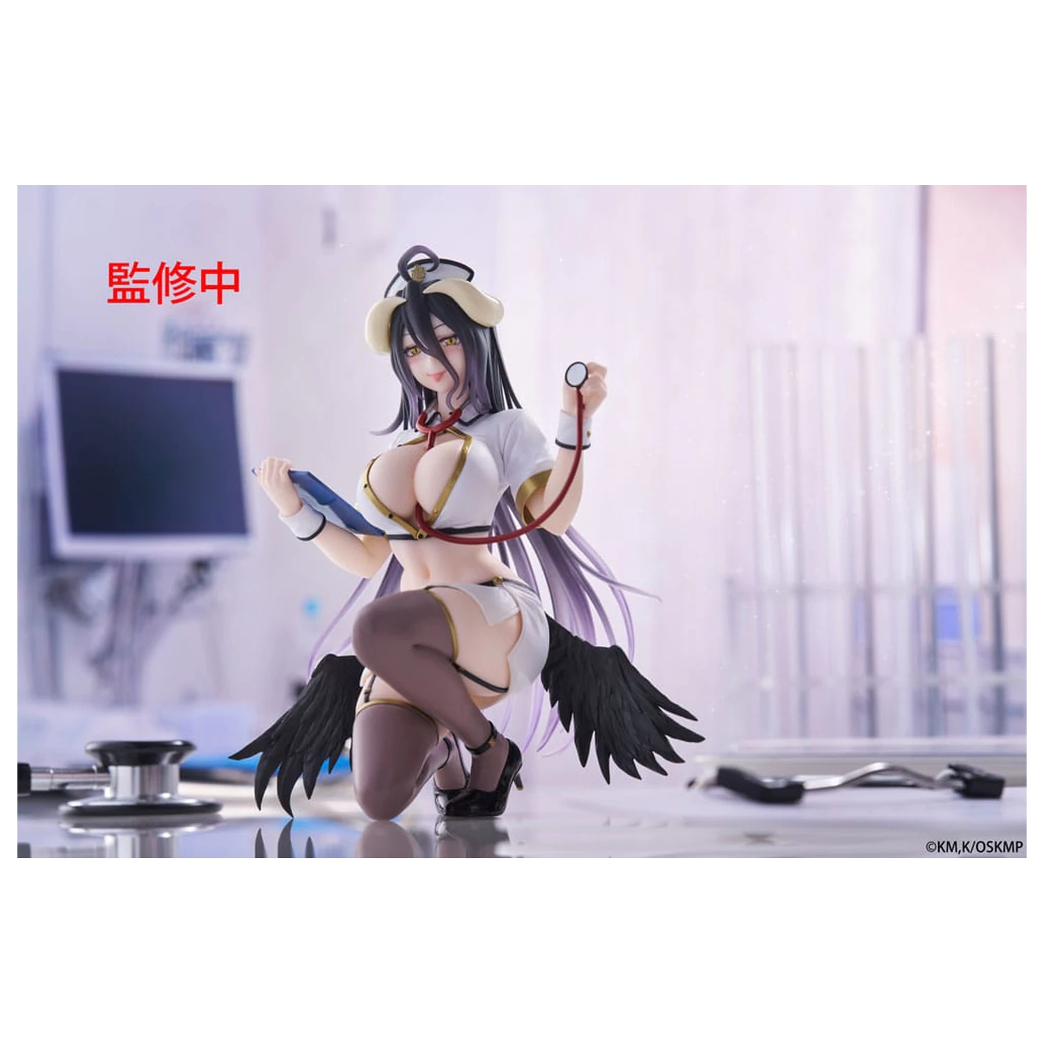 Overlord Desktop Cute figura Albedo Nurse Ver. Renewal PVC szobor figura 13 cm    termékfotó
