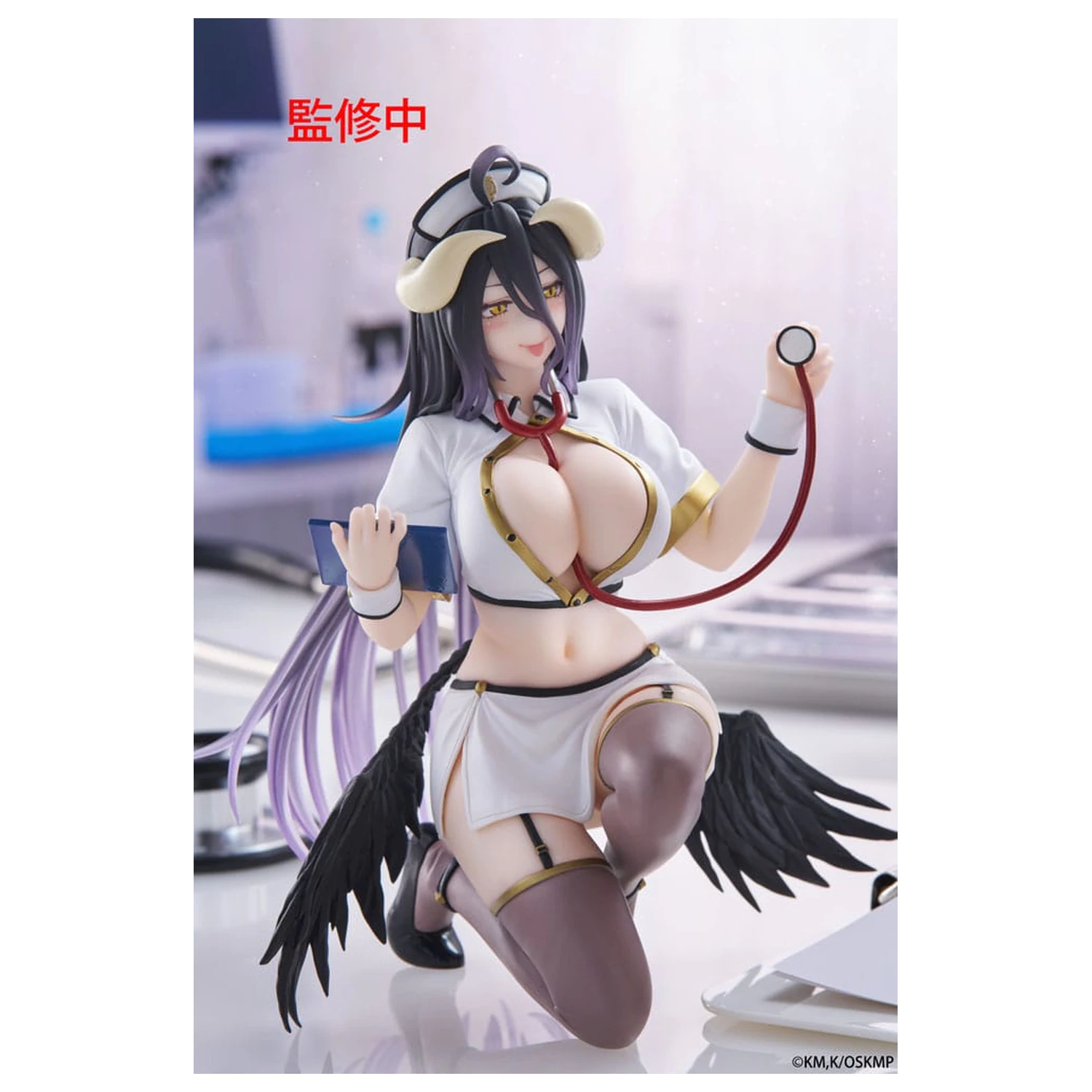 Overlord Desktop Cute figura Albedo Nurse Ver. Renewal PVC szobor figura 13 cm    termékfotó