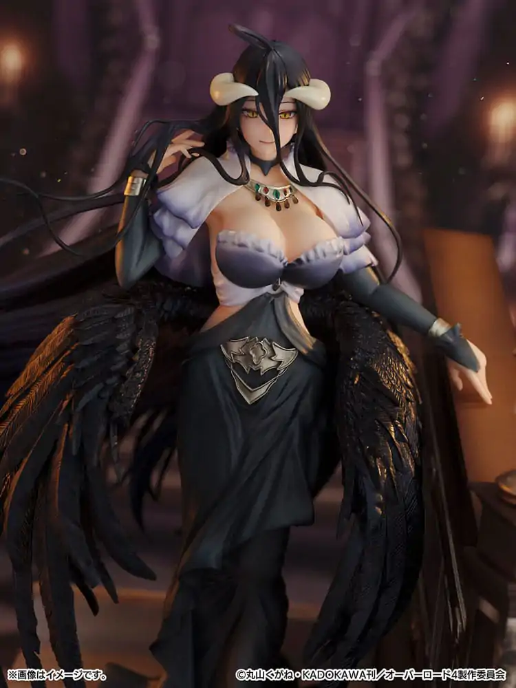 Overlord SHIBUYA SCRAMBLE FIGURE 1/7 Albedo Jet Black Dress Ver. PVC szobor figura 28 cm termékfotó