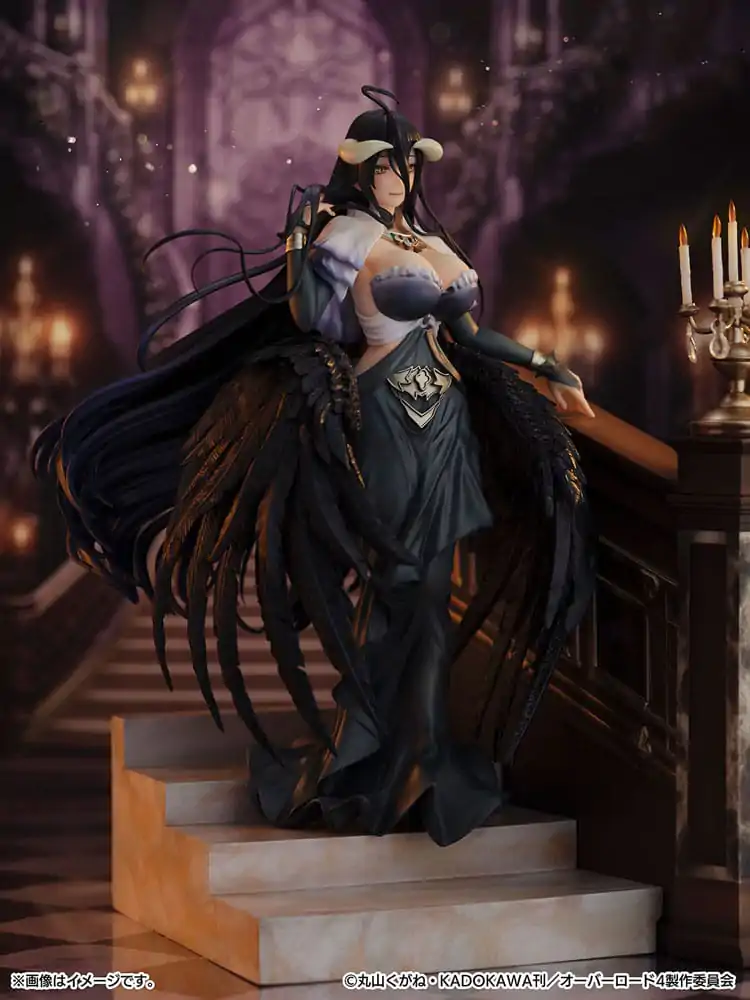 Overlord SHIBUYA SCRAMBLE FIGURE 1/7 Albedo Jet Black Dress Ver. PVC szobor figura 28 cm termékfotó