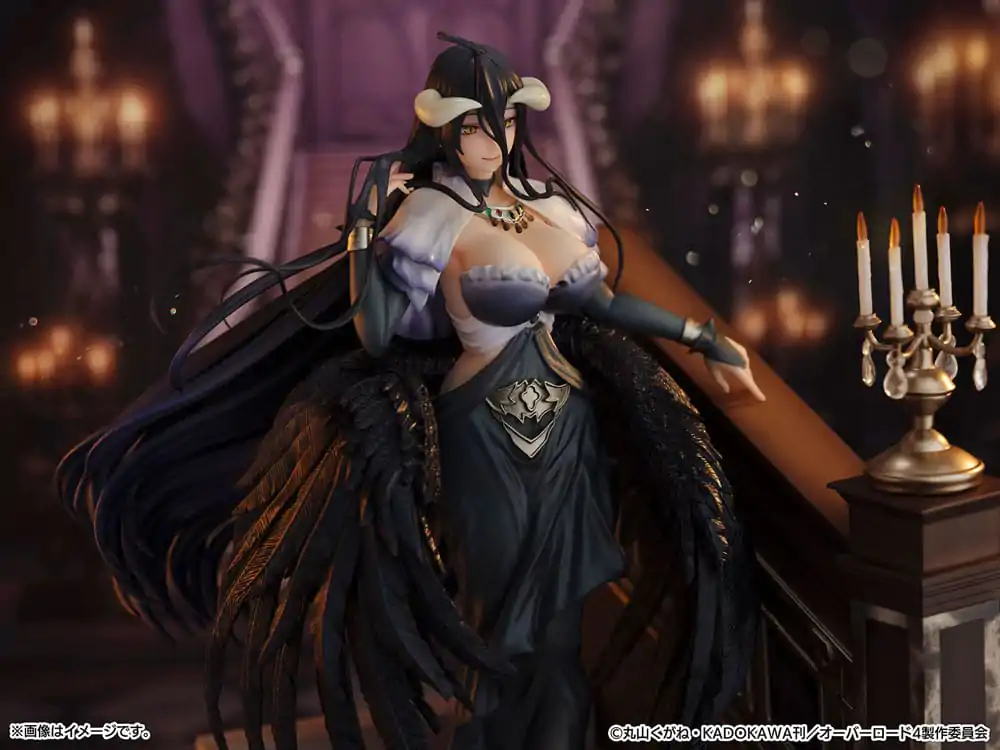 Overlord SHIBUYA SCRAMBLE FIGURE 1/7 Albedo Jet Black Dress Ver. PVC szobor figura 28 cm termékfotó