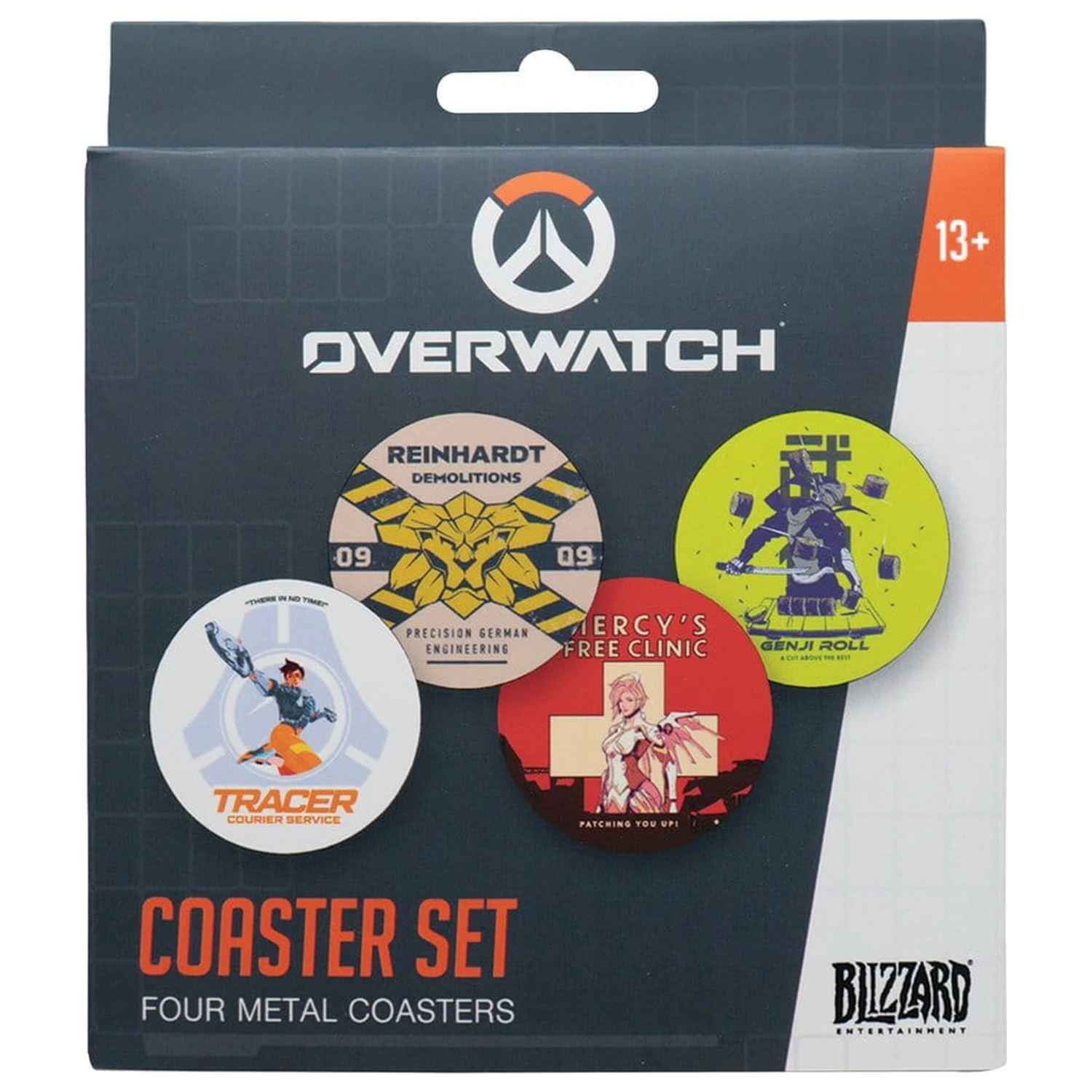 Overwatch 4 db-os poháralátét csomag Printed Metal termékfotó