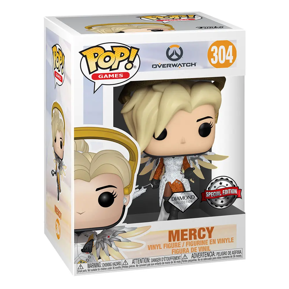 Overwatch Funko POP! Games Vinyl figura Blizzard 30th - Mercy (DGLT) 9 cm termékfotó