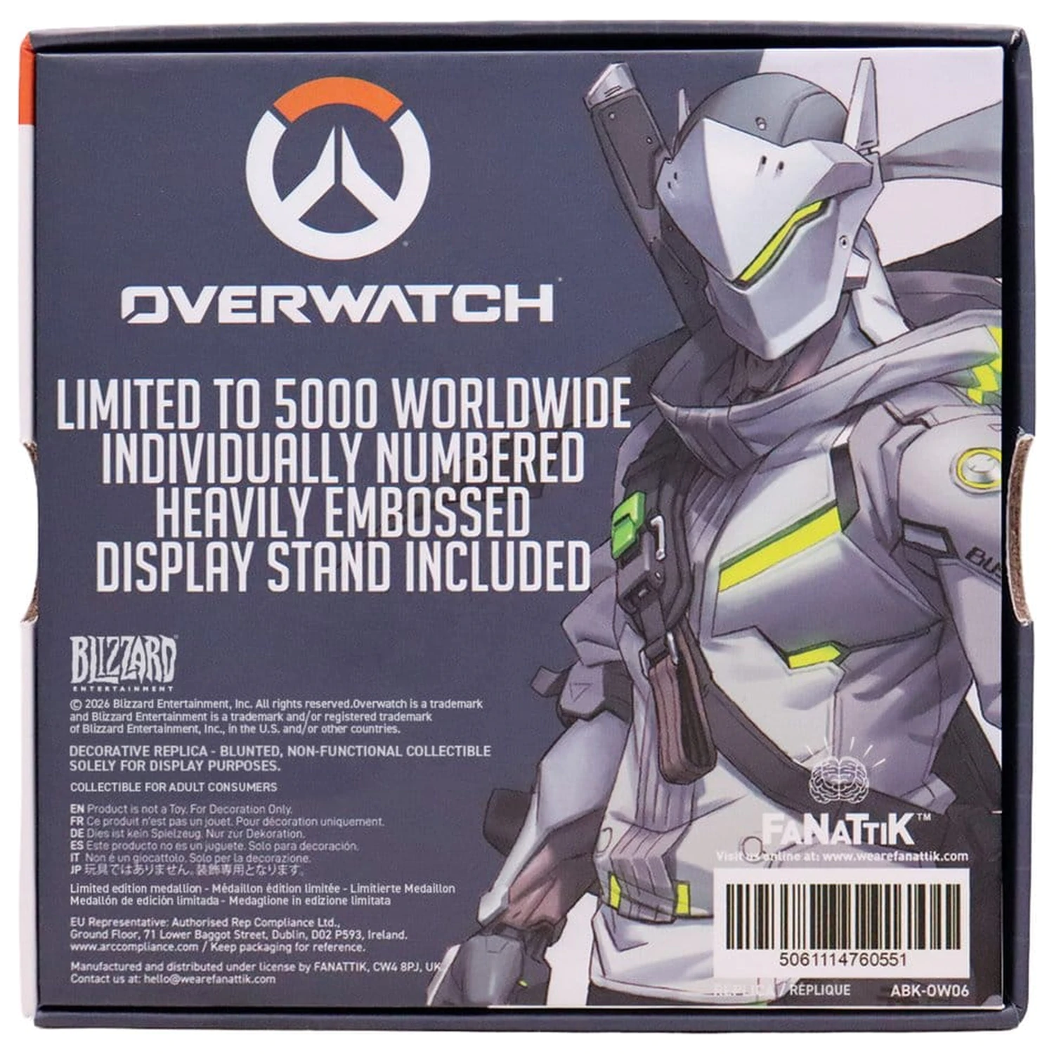 Overwatch replika Genji's Shuriken Limitált kiadás 10 x 10 x 2 cm termékfotó