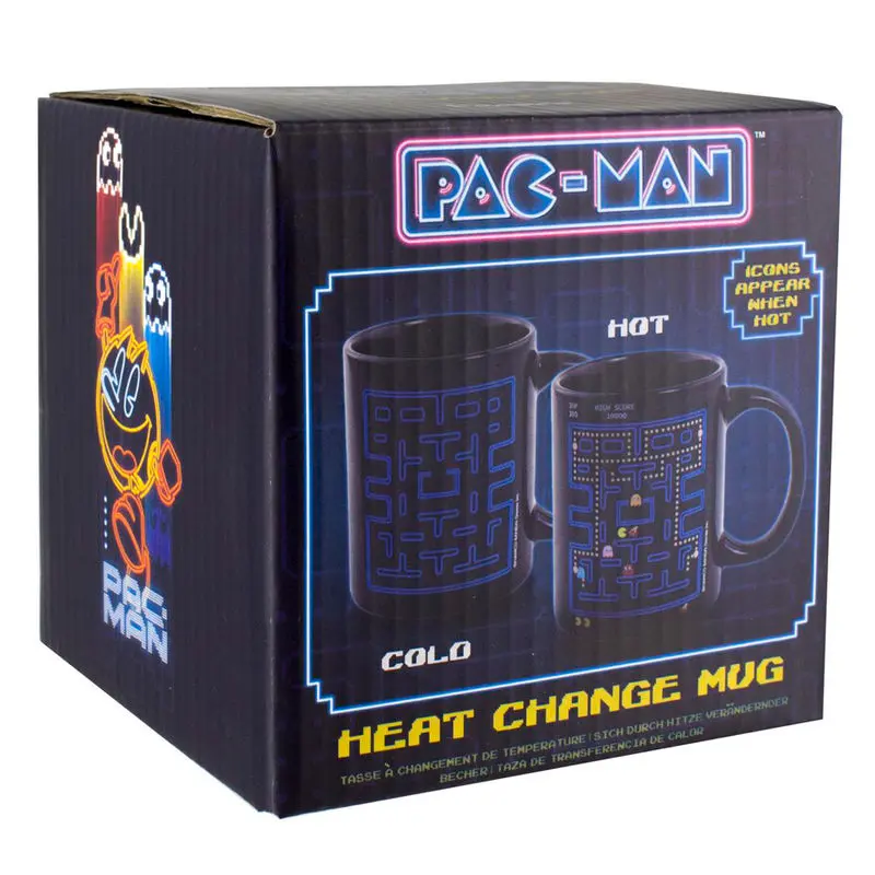 Pac Man labyrinth hőre változó bögre termékfotó