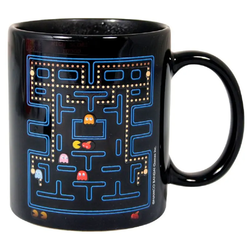 Pac Man labyrinth hőre változó bögre termékfotó