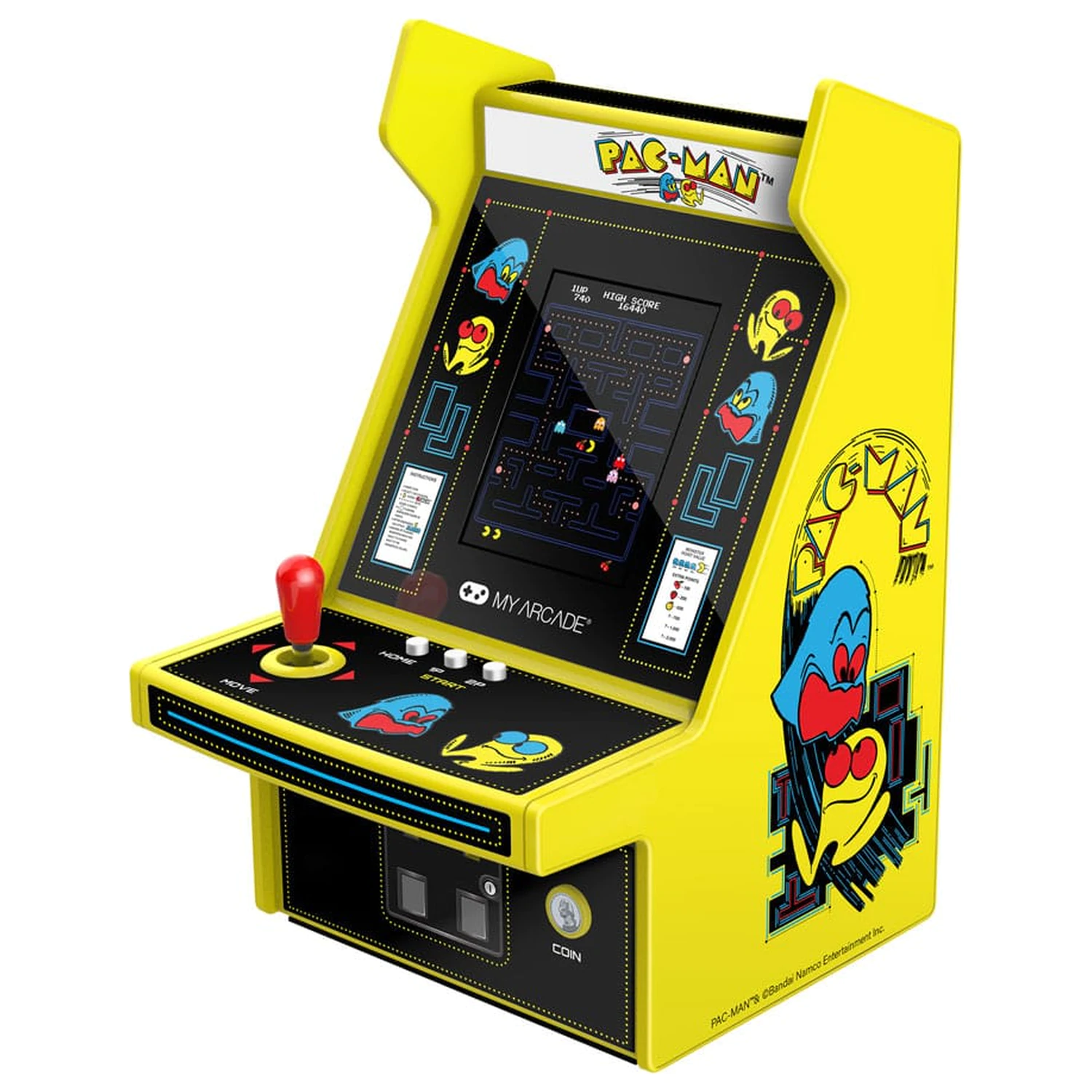 Pac Man Portable Retro Arcade Micro Player Pro hordozható mini arcade játékgép termékfotó