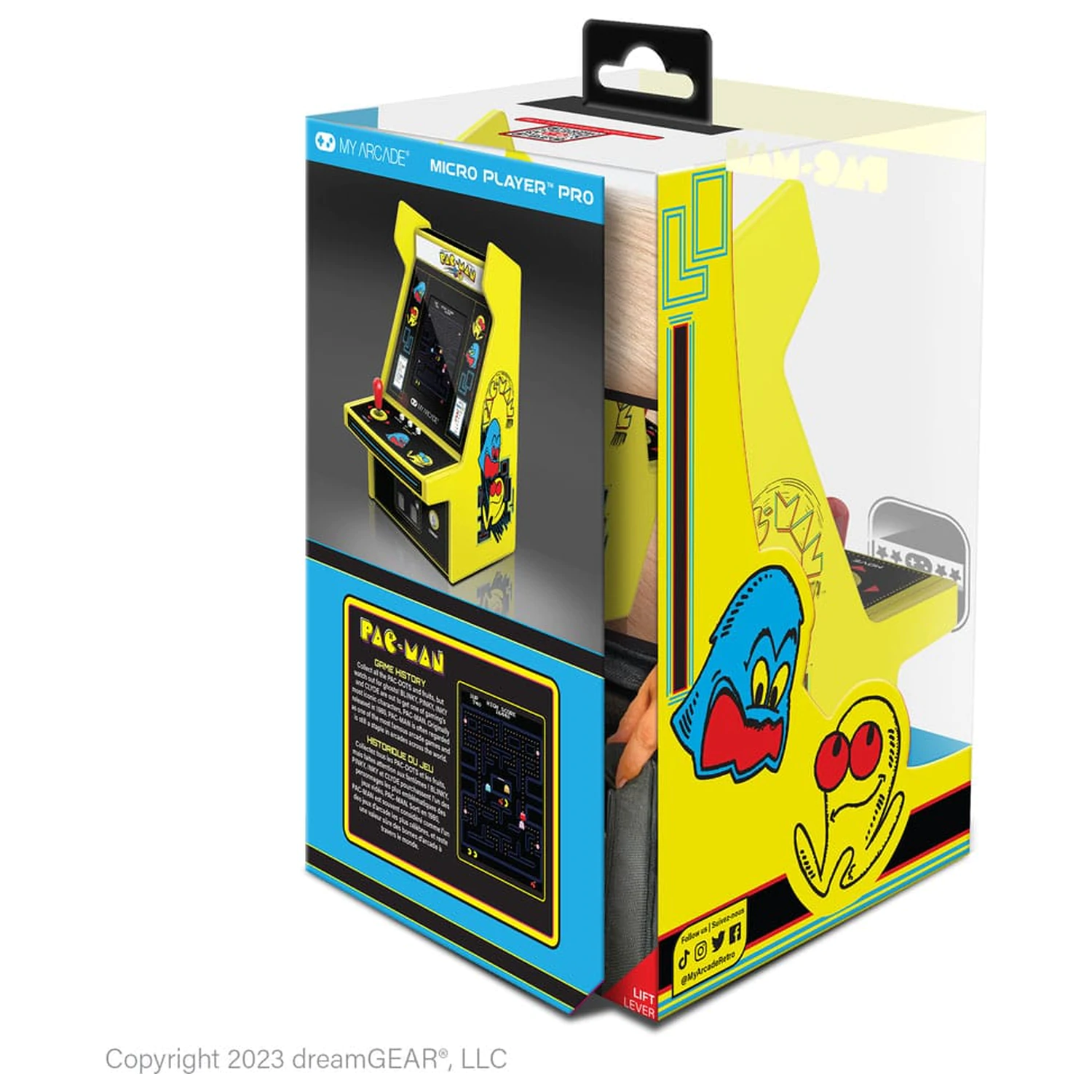 Pac Man Portable Retro Arcade Micro Player Pro hordozható mini arcade játékgép termékfotó