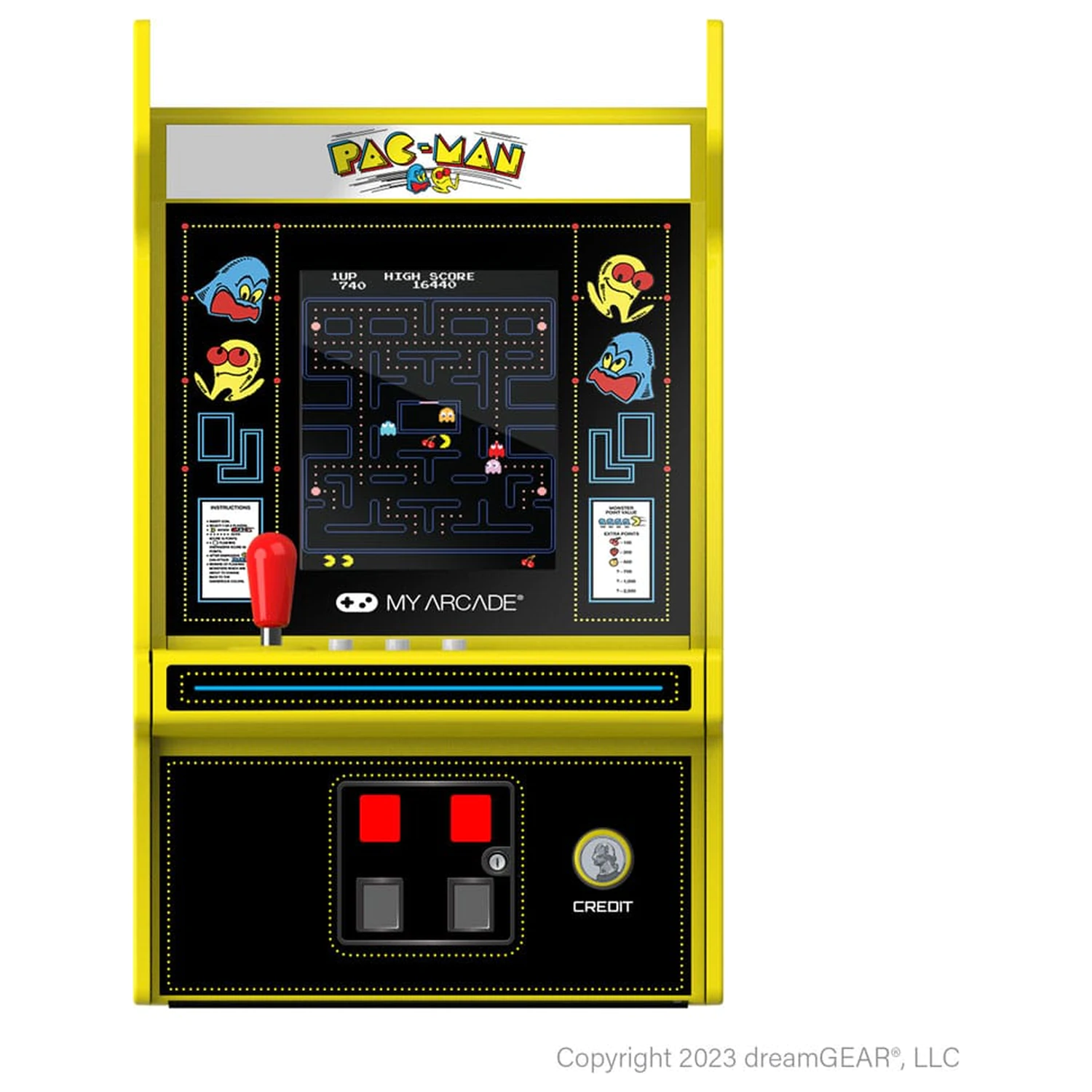 Pac Man Portable Retro Arcade Micro Player Pro hordozható mini arcade játékgép termékfotó