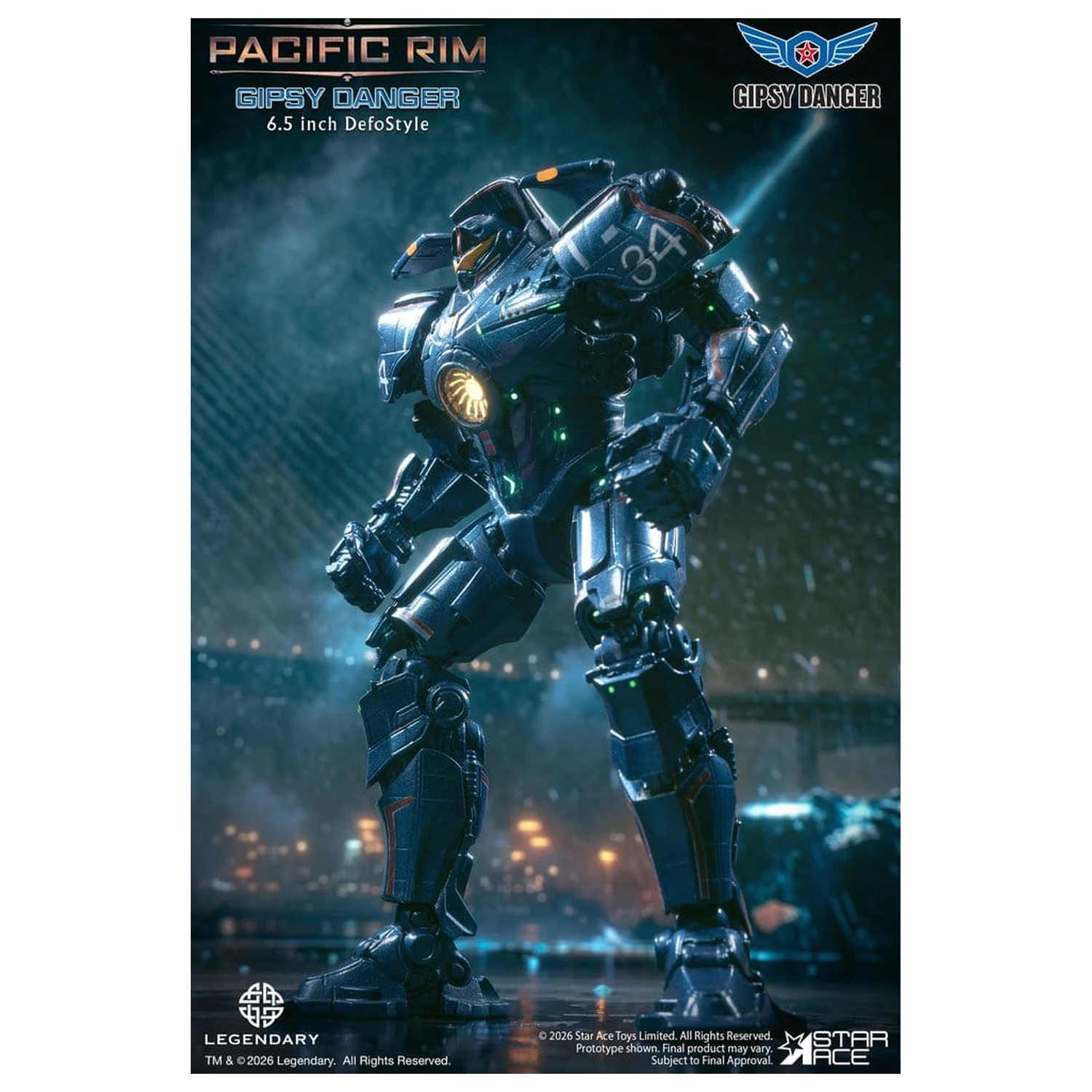 Pacific Rim DefoStyle figura Gipsy Danger DX 17 cm termékfotó