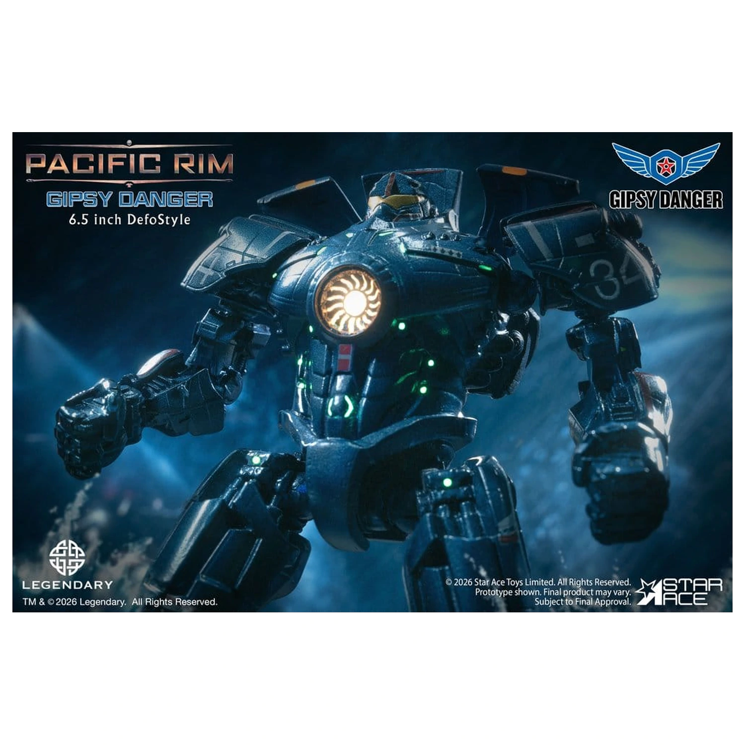 Pacific Rim DefoStyle figura Gipsy Danger DX 17 cm termékfotó