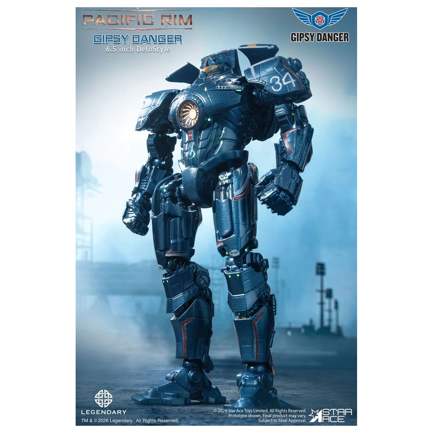 Pacific Rim DefoStyle figura Gipsy Danger NX 17 cm termékfotó