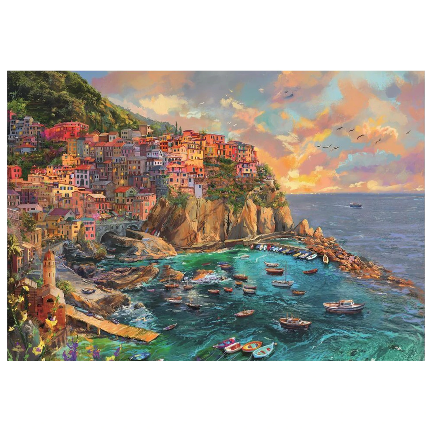 Painted Manarola puzzle 2000db-os termékfotó