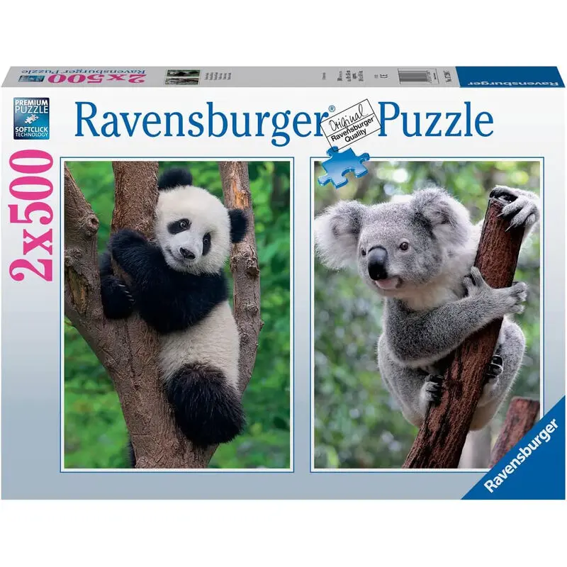 Panda &amp; Koala puzzle 2x500db-os termékfotó