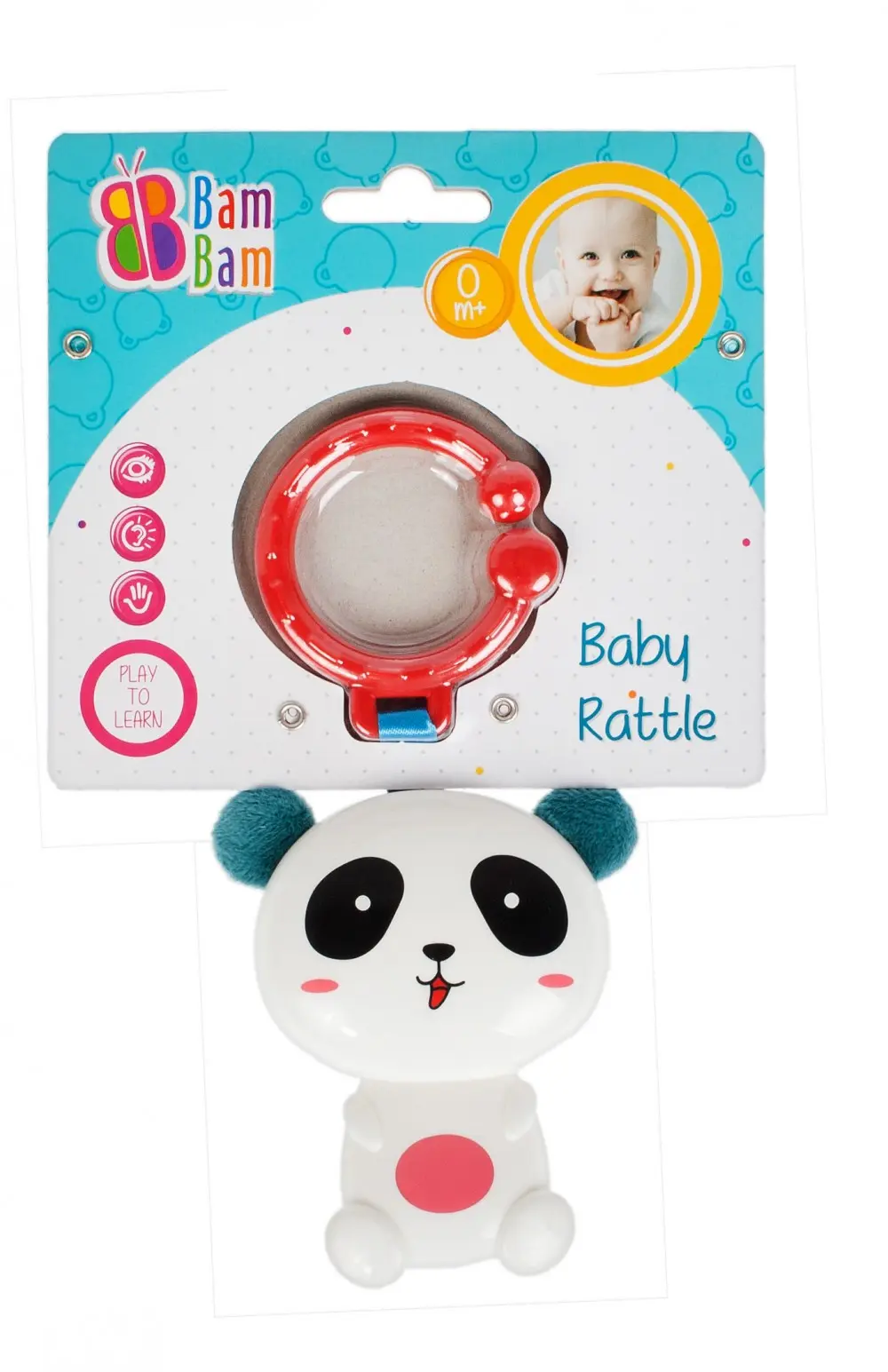 Panda babakocsi csörgő termékfotó