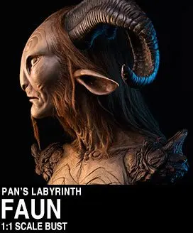 Pans Labyrinth Life-Size Faun mellszobor figura 75 cm termékfotó
