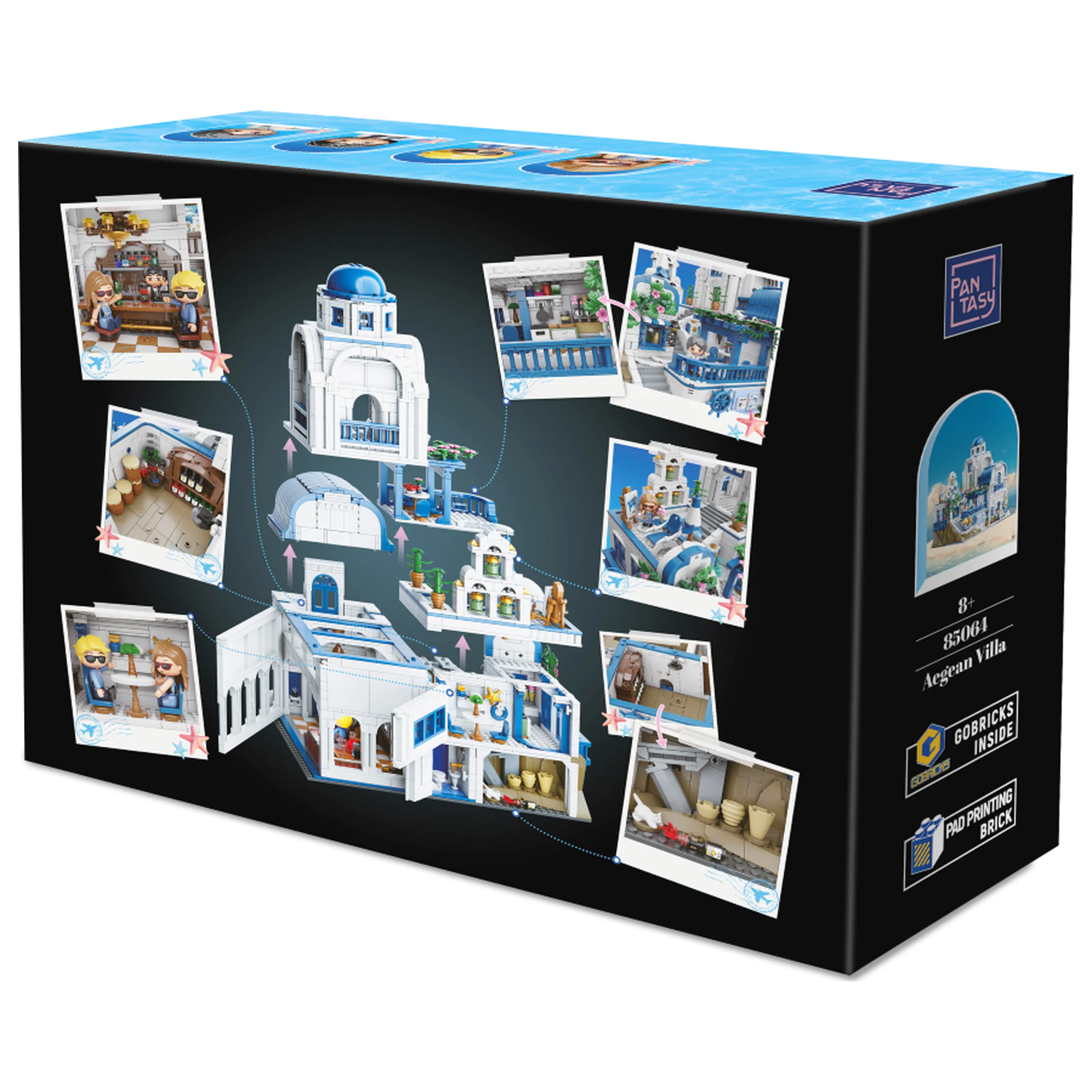 PANTASY Aegean Villa Building block 3038 db-os építőkészlet termékfotó