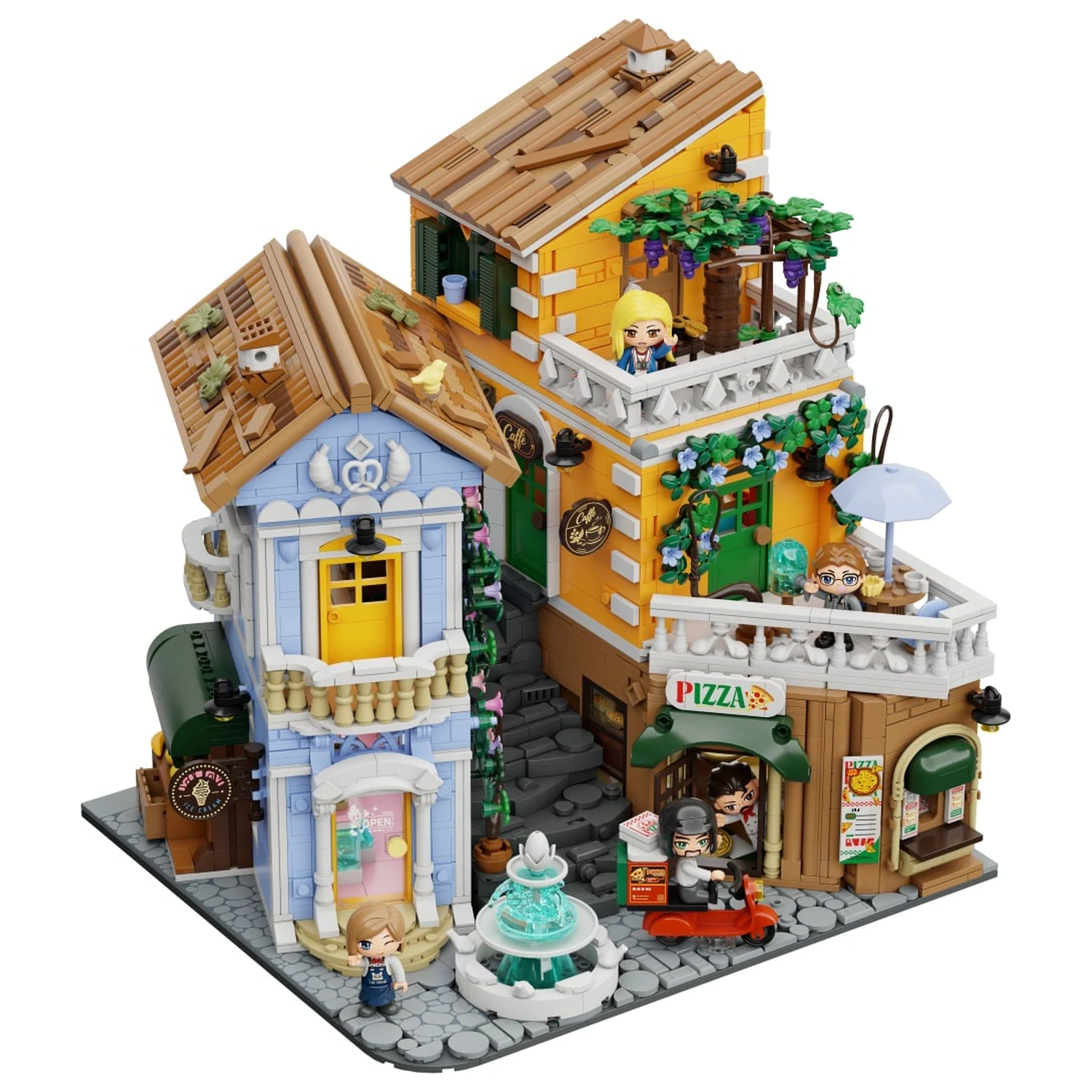 PANTASY Italian Street Corner Building Block 2892 db-os építőkészlet termékfotó