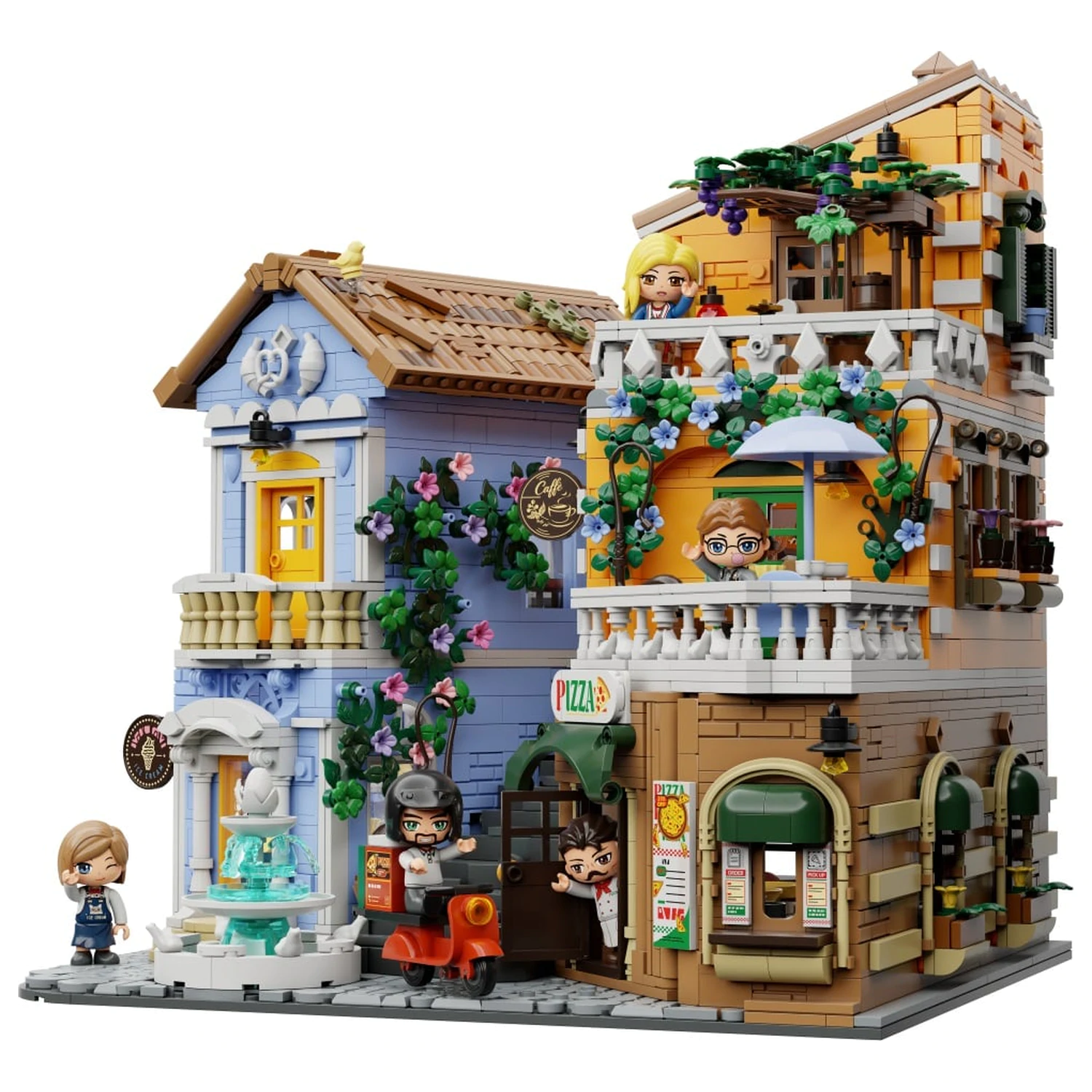 PANTASY Italian Street Corner Building Block 2892 db-os építőkészlet termékfotó