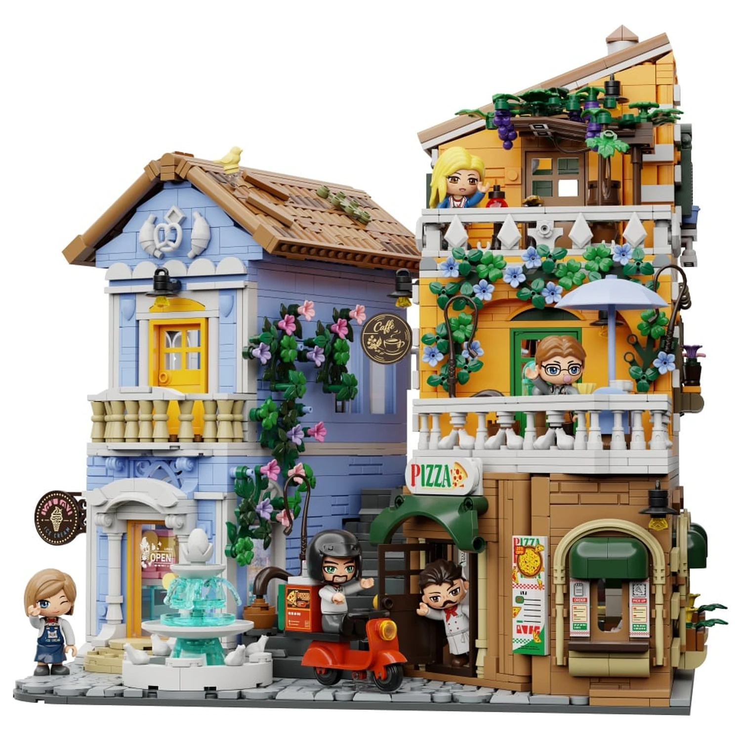PANTASY Italian Street Corner Building Block 2892 db-os építőkészlet termékfotó