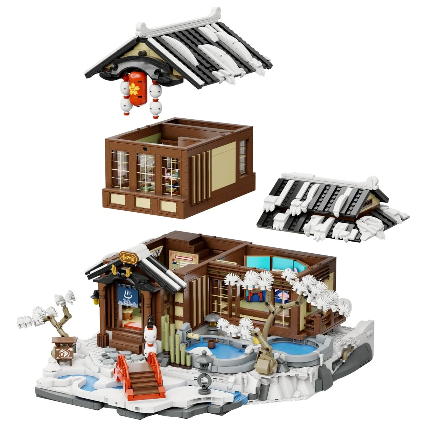 PANTASY Japanese Onsen Building block 2847 db-os építőkészlet termékfotó