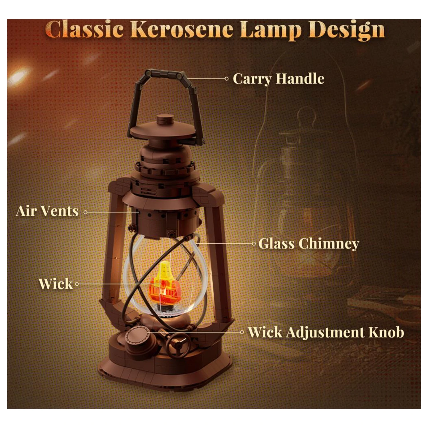 PANTASY Kerosene Lamp építőkészlet 379 db-os termékfotó