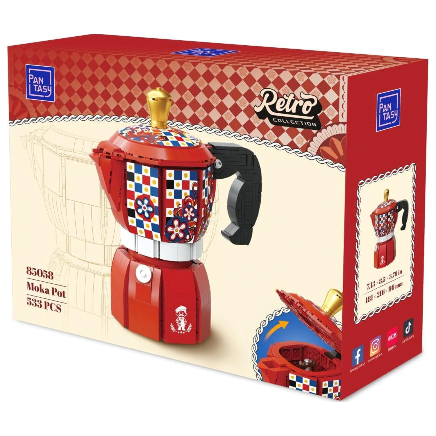 Pantasy Moka Pot építőkészlet 533 db-os termékfotó