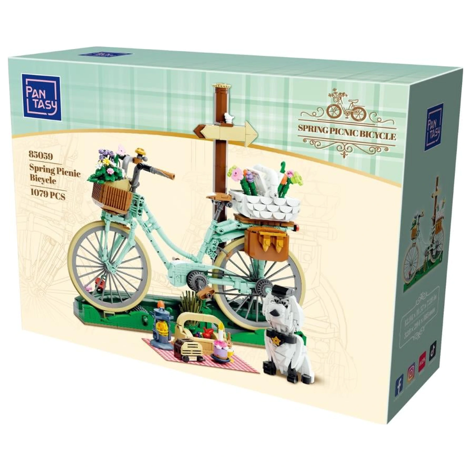 Pantasy Spring Picnic Bicycle építőkészlet 1079 db-os termékfotó