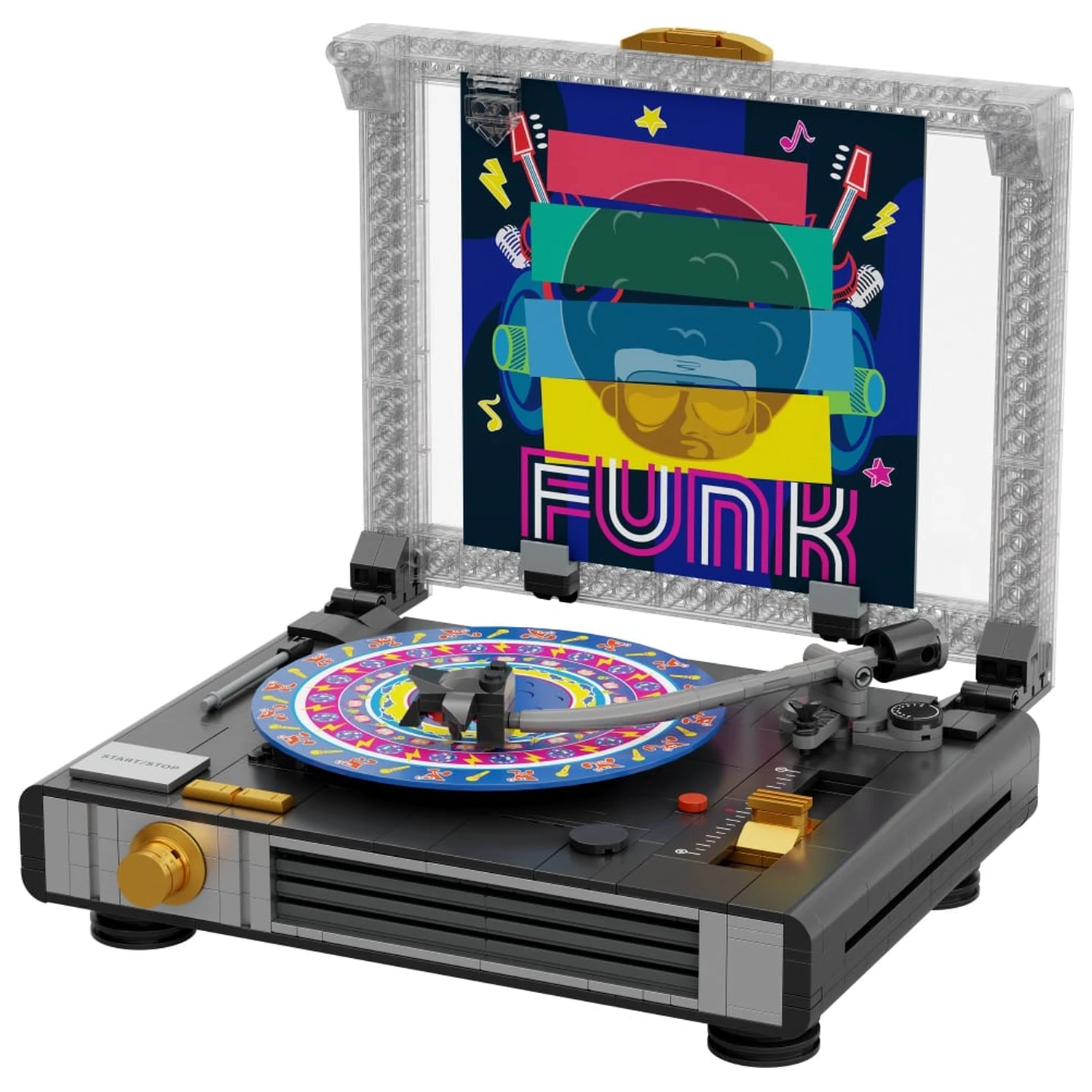 PANTASY Vinyl Turntable Building Block 607 db-os építőkészlet termékfotó