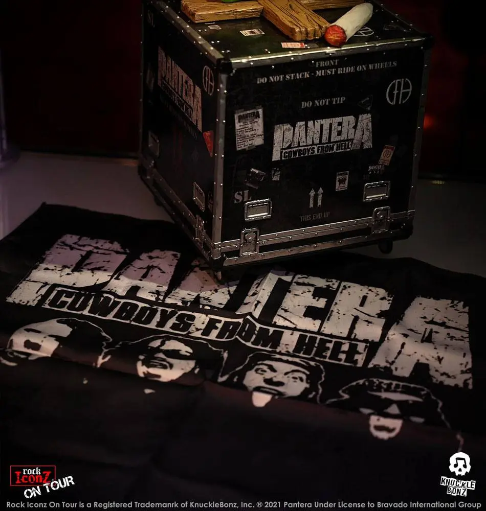 Pantera Rock Ikonz Cowboys From Hell On Tour Road Case + Stage Backdrop szobor figura termékfotó