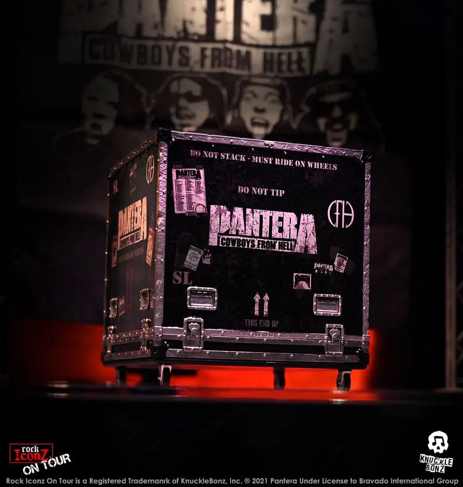 Pantera Rock Ikonz Cowboys From Hell On Tour Road Case + Stage Backdrop szobor figura termékfotó