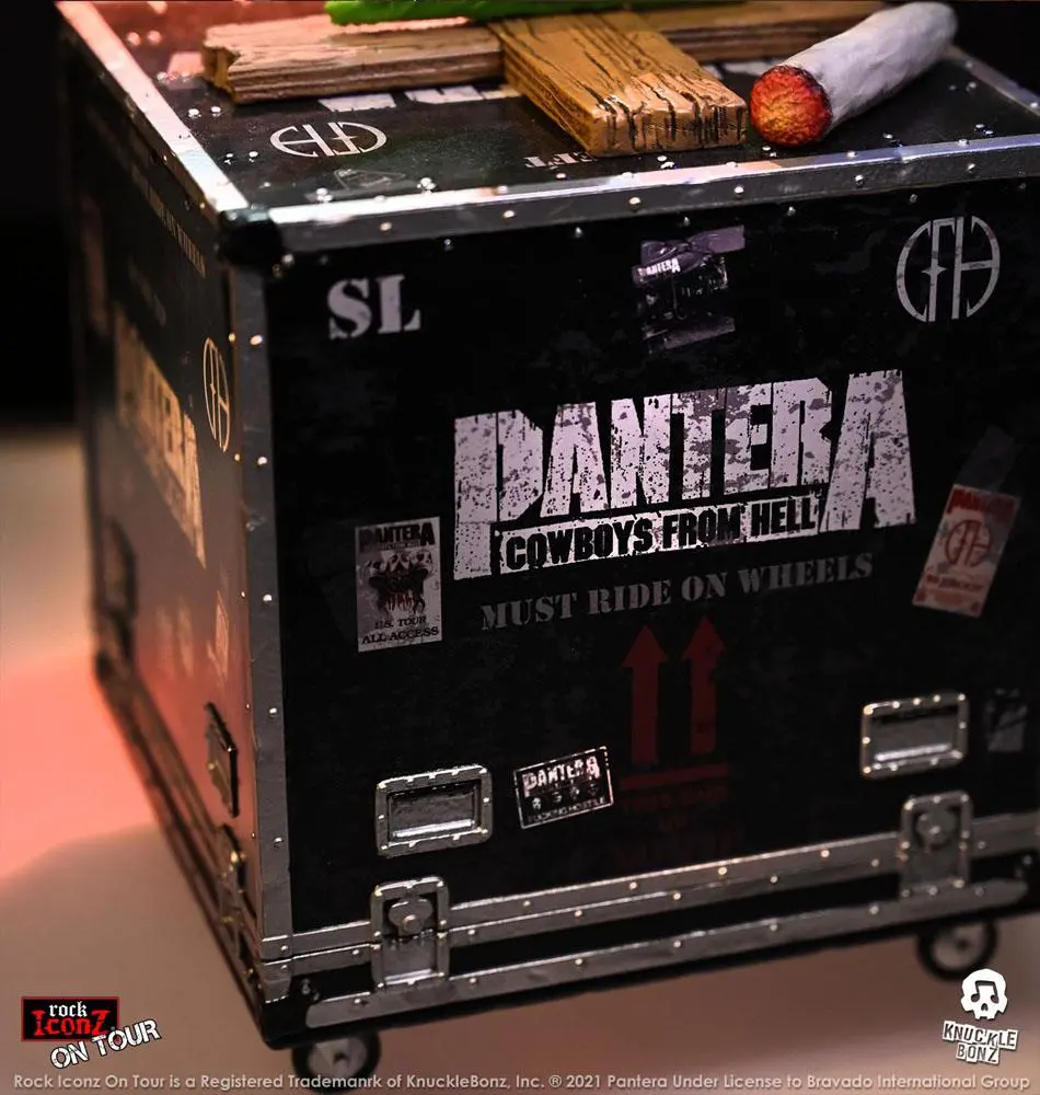 Pantera Rock Ikonz Cowboys From Hell On Tour Road Case + Stage Backdrop szobor figura termékfotó