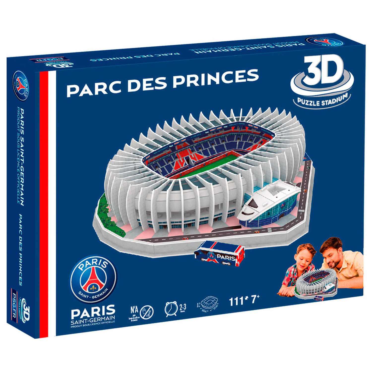 Paris Saint-Germain Princes Park Stadium 3D puzzle 111db-os termékfotó
