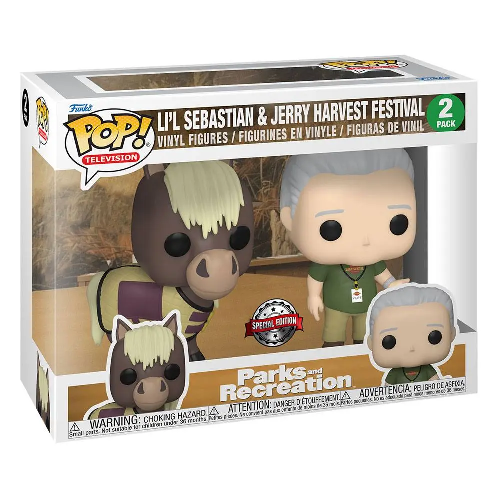 Parks &amp; Recreation Funko POP! TV Vinyl figura csomag Jerry &amp; Lil Sebastian 5 cm termékfotó