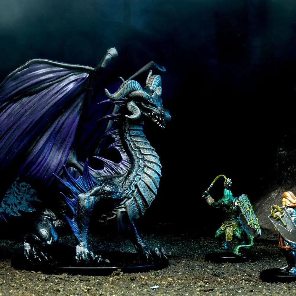 Pathfinder Battles City of Lost Omens pre-painted Premuim Miniatures  2-Pack Adult Red &amp; Black Dragon termékfotó