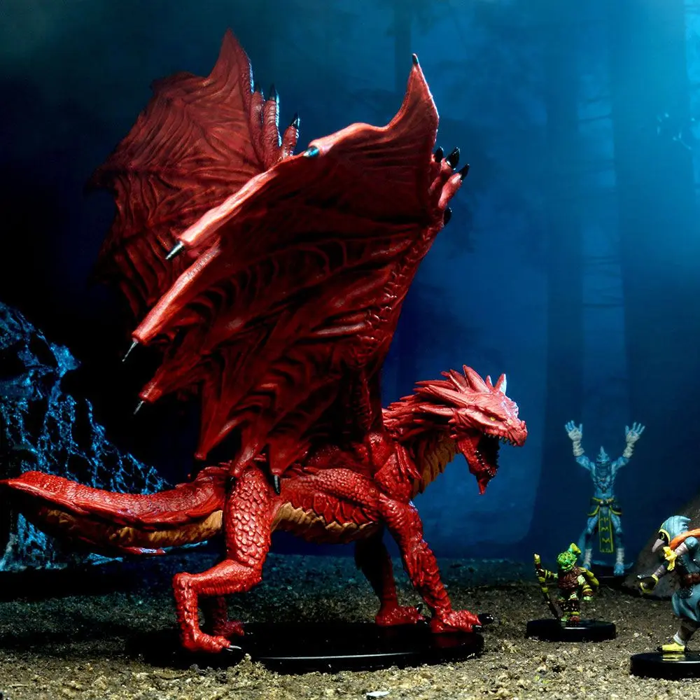 Pathfinder Battles City of Lost Omens pre-painted Premuim Miniatures  2-Pack Adult Red &amp; Black Dragon termékfotó