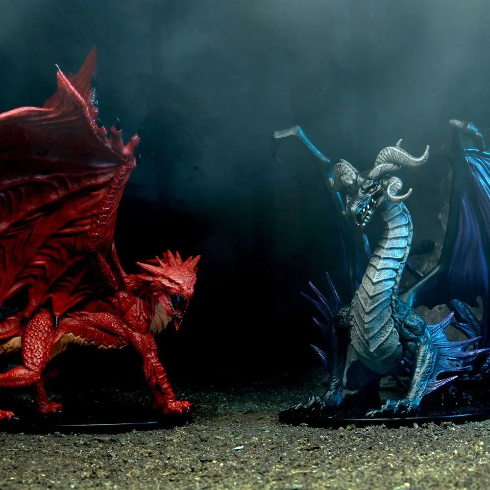 Pathfinder Battles City of Lost Omens pre-painted Premuim Miniatures  2-Pack Adult Red &amp; Black Dragon termékfotó