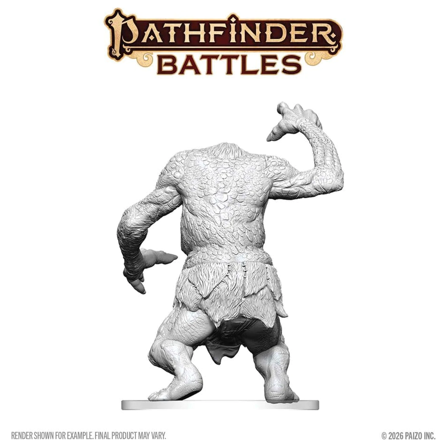 Pathfinder Battles Deep Cuts Unpainted Miniature Forest Troll 15 cm termékfotó