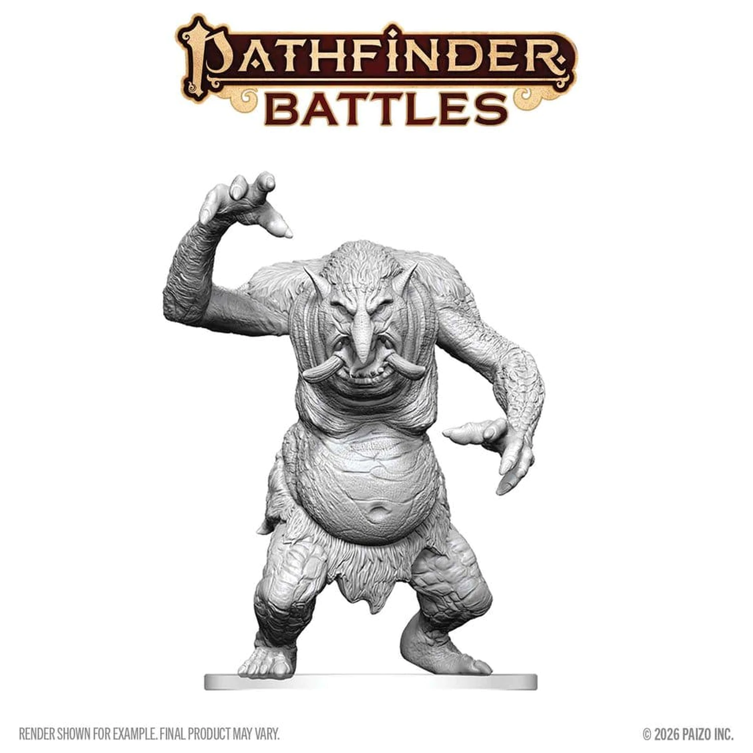 Pathfinder Battles Deep Cuts Unpainted Miniature Forest Troll 15 cm termékfotó
