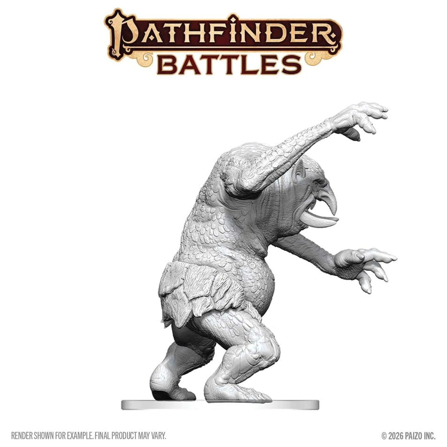 Pathfinder Battles Deep Cuts Unpainted Miniature Forest Troll 15 cm termékfotó