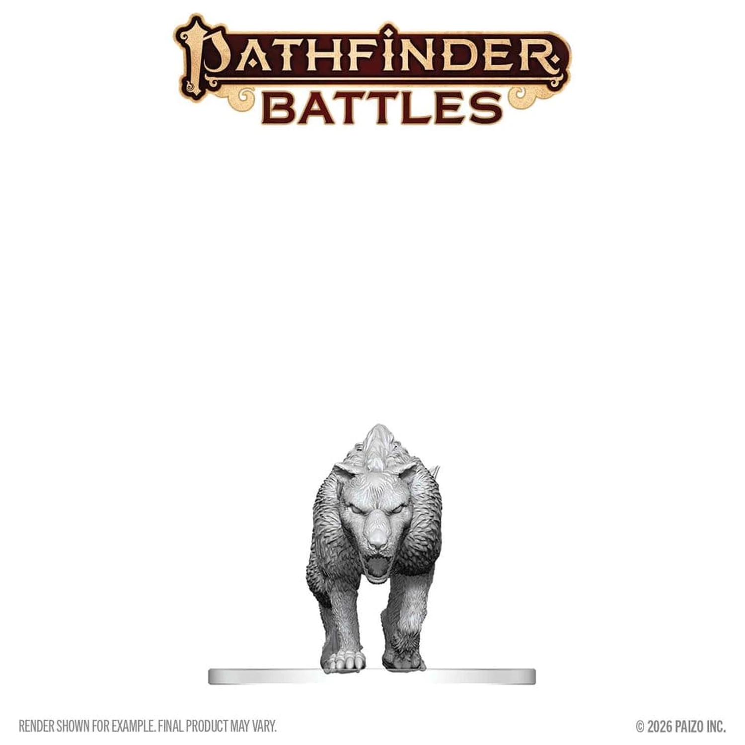 Pathfinder Battles Deep Cuts Unpainted Miniature Hyaenodon 13 cm termékfotó