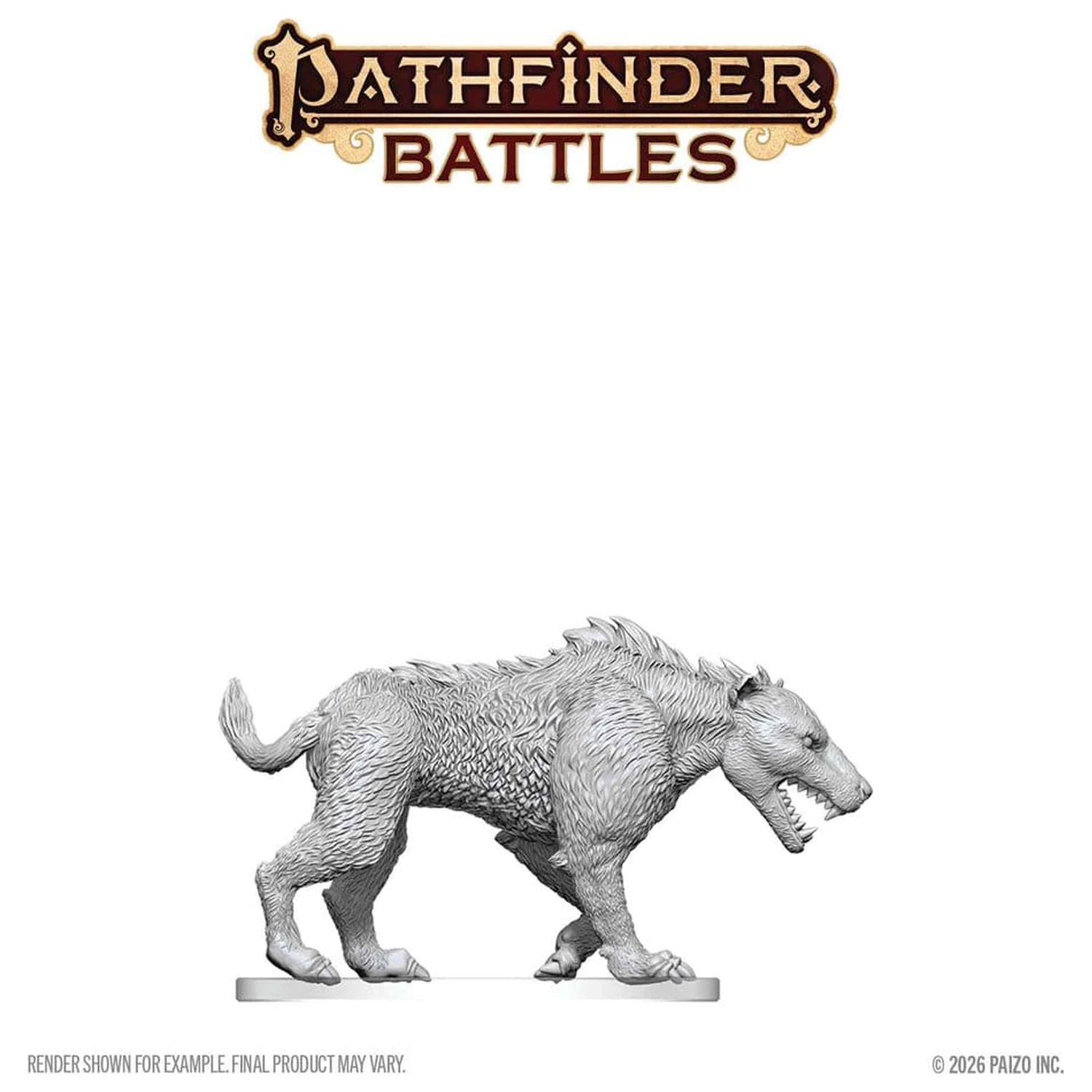 Pathfinder Battles Deep Cuts Unpainted Miniature Hyaenodon 13 cm termékfotó