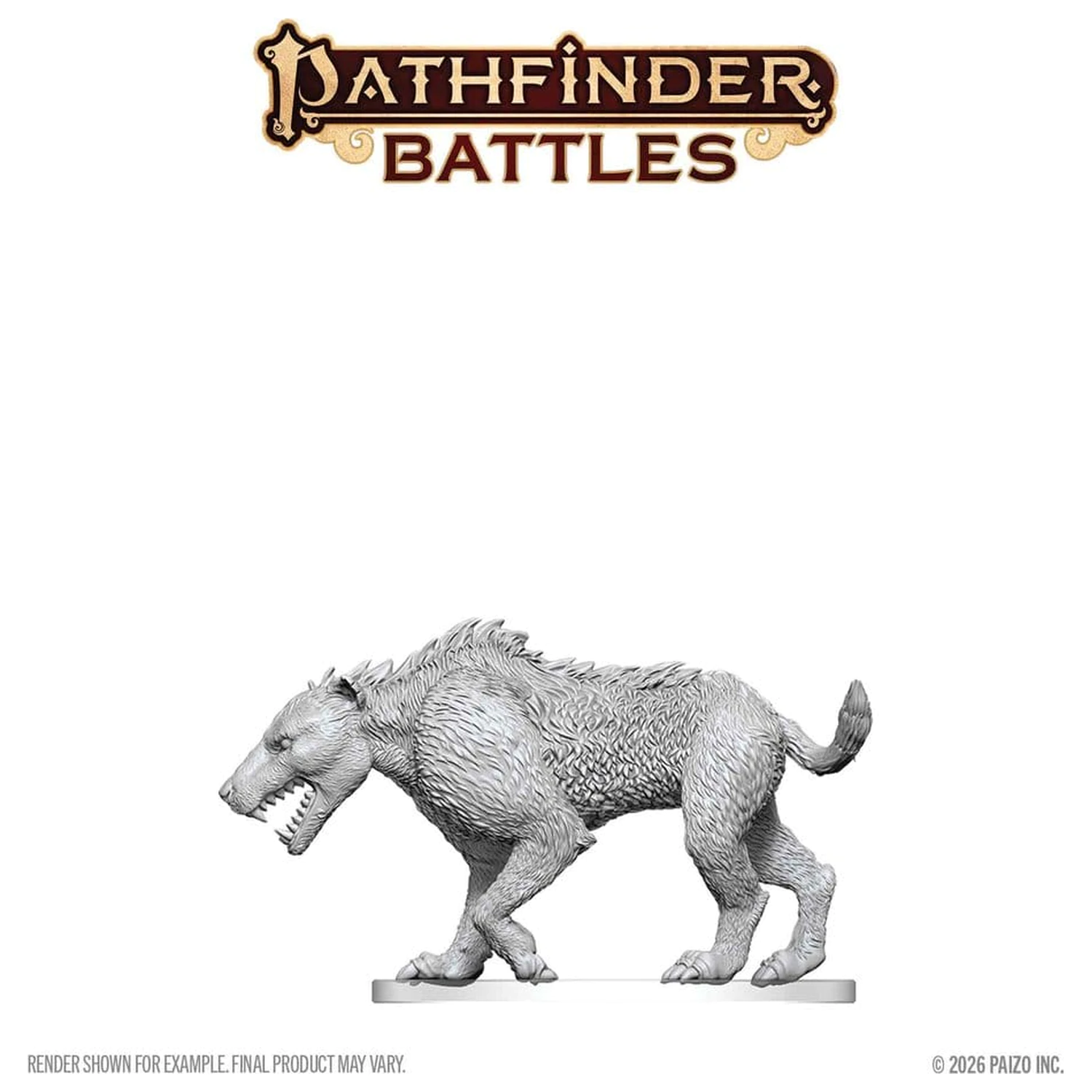 Pathfinder Battles Deep Cuts Unpainted Miniature Hyaenodon 13 cm termékfotó