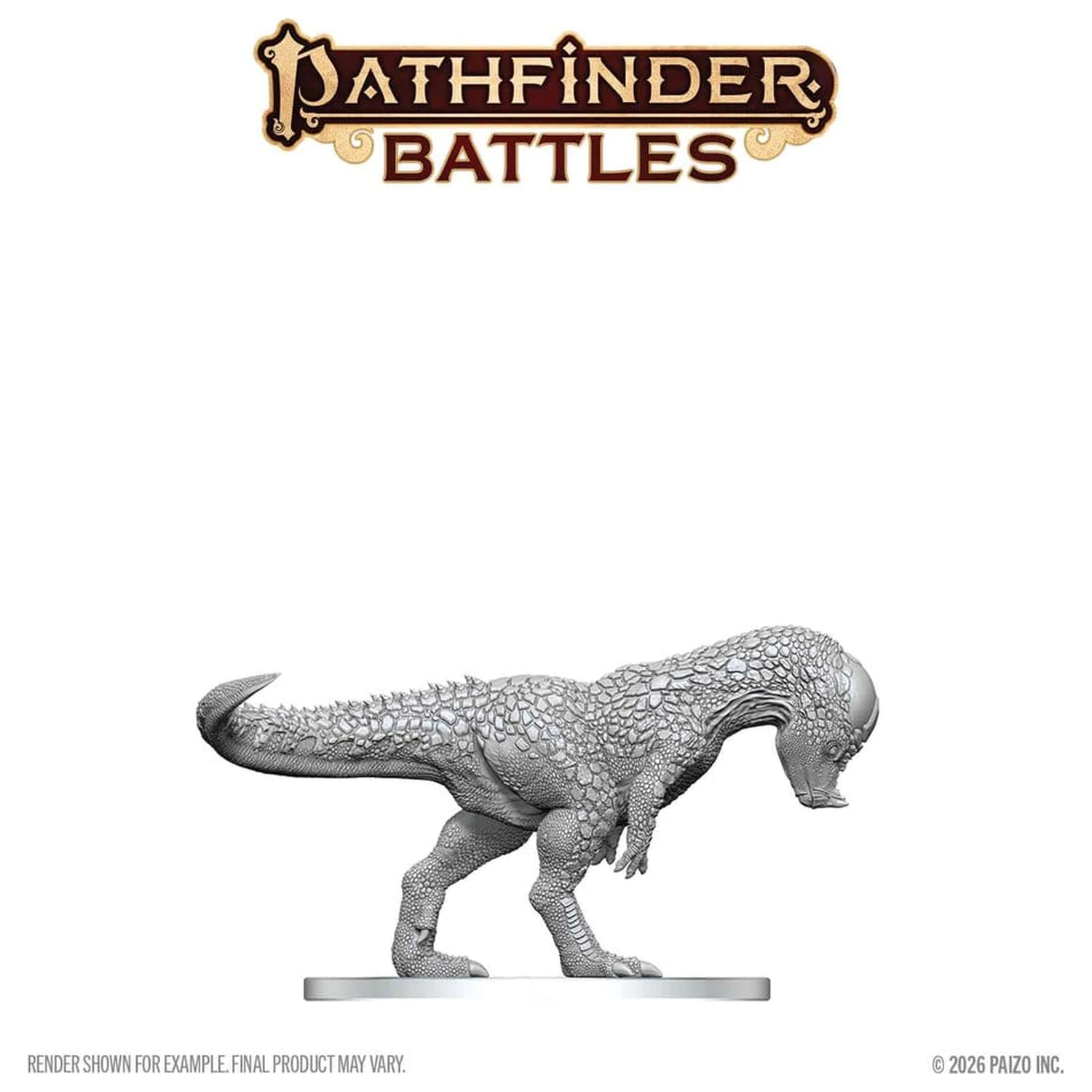 Pathfinder Battles Deep Cuts Unpainted Miniature Pachycephalosaurus 13 cm termékfotó
