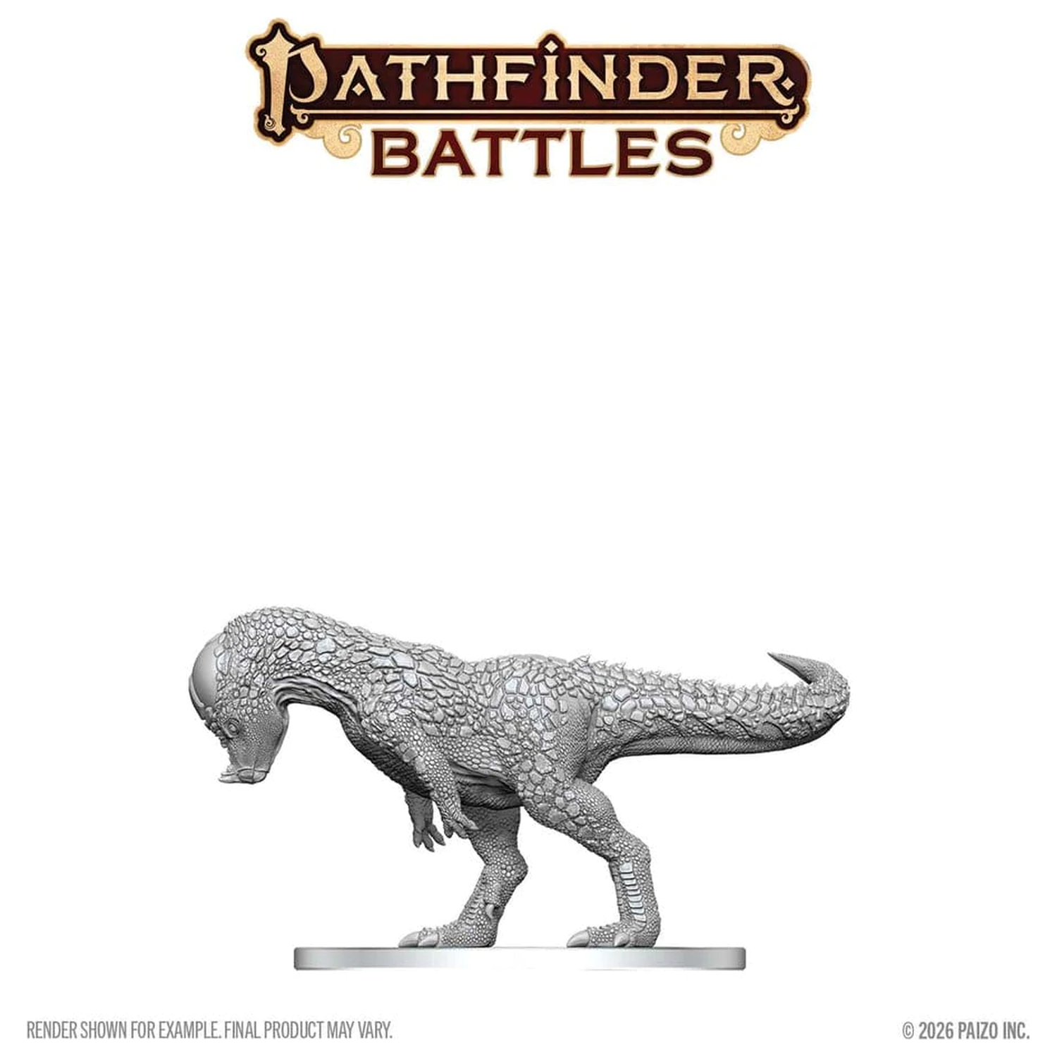 Pathfinder Battles Deep Cuts Unpainted Miniature Pachycephalosaurus 13 cm termékfotó