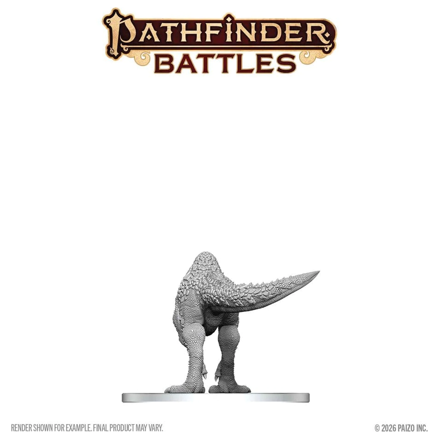 Pathfinder Battles Deep Cuts Unpainted Miniature Pachycephalosaurus 13 cm termékfotó