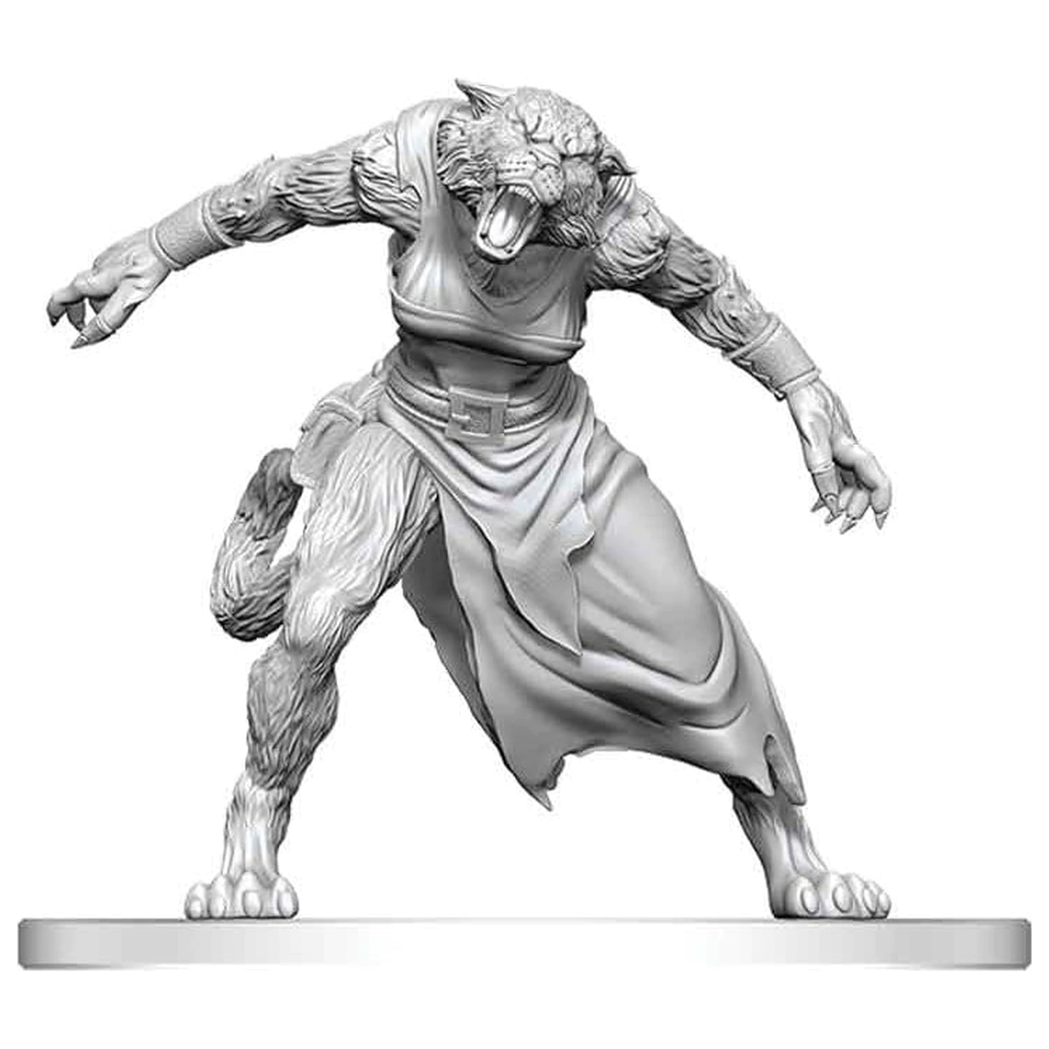Pathfinder Battles Deep Cuts Unpainted Miniature Weretiger 13 cm termékfotó