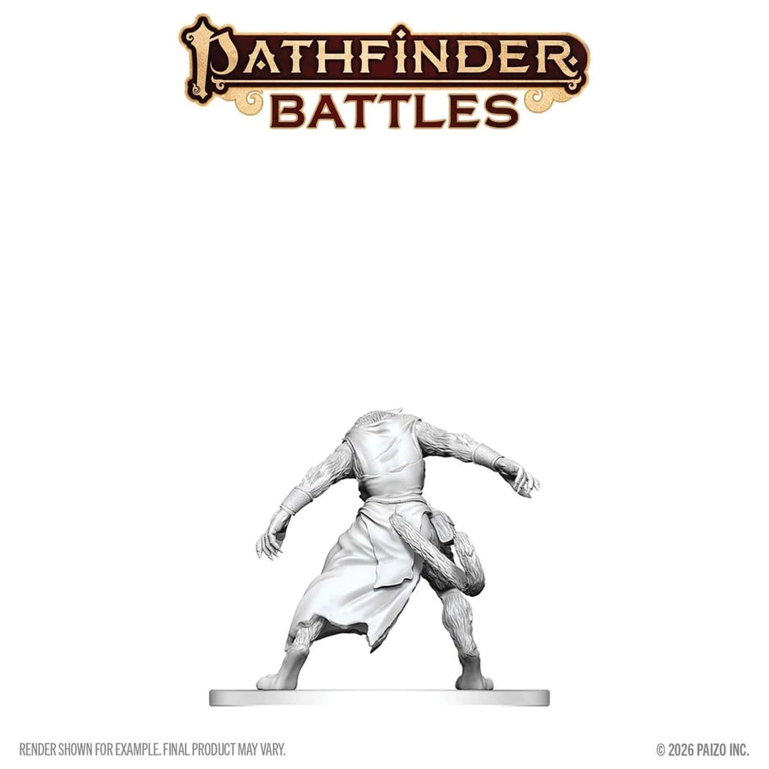Pathfinder Battles Deep Cuts Unpainted Miniature Weretiger 13 cm termékfotó