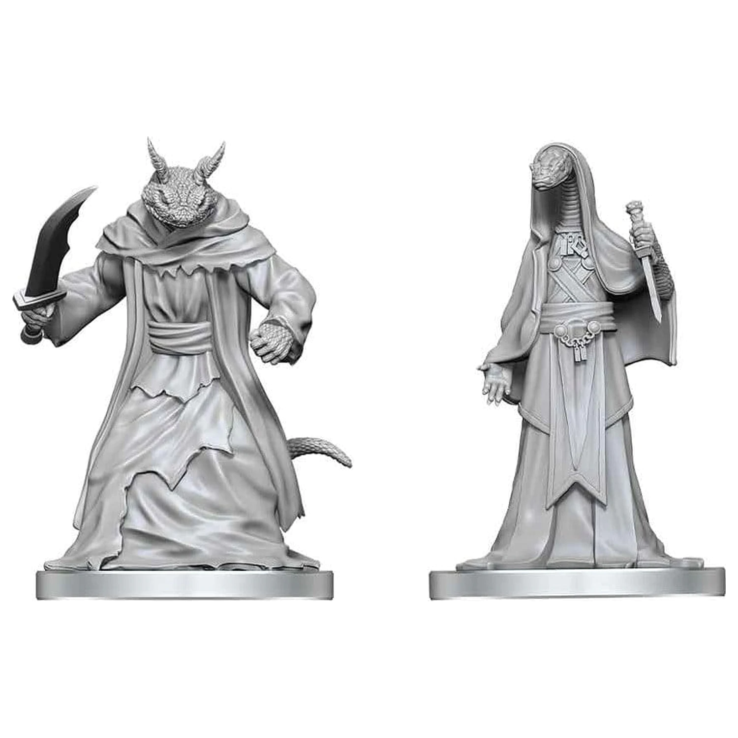 Pathfinder Battles Deep Cuts Unpainted Miniature Zyss & Aapoph Serpentfolk 13 cm termékfotó