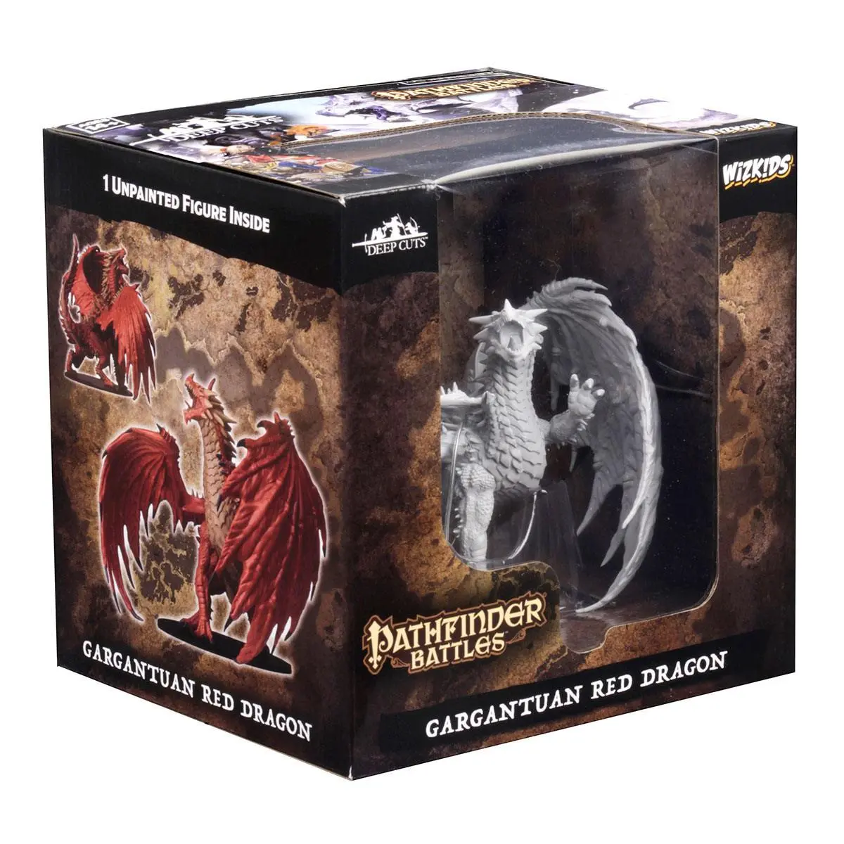 Pathfinder Battles Deep Cuts Unpainted Miniatures Gargantuan Red Dragon termékfotó